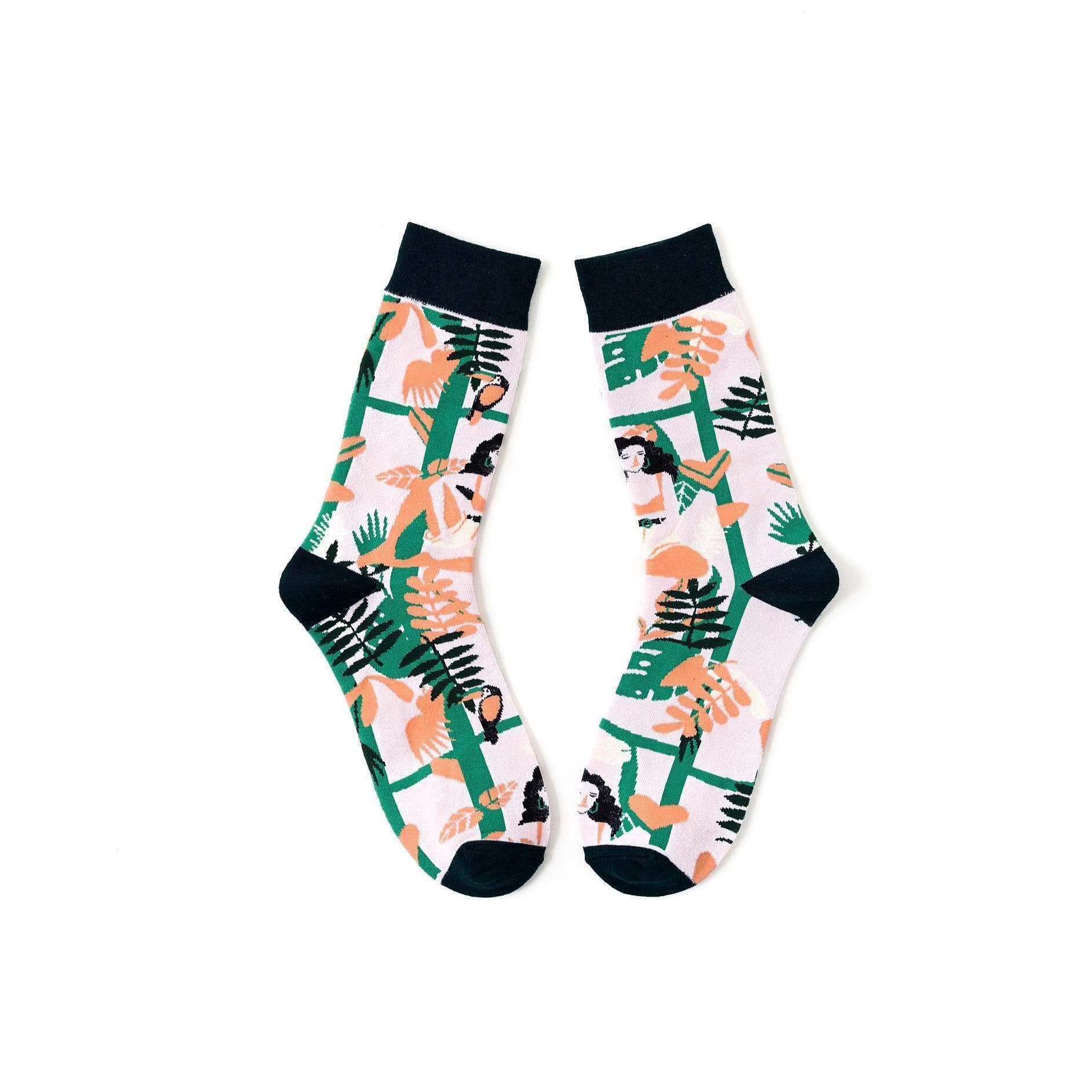 image-Trendy Fashion Men's Socks Happy Personality Colorful Men's Socks