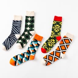 image-Trendy Fashion Men's Socks Happy Personality Colorful Men's Socks
