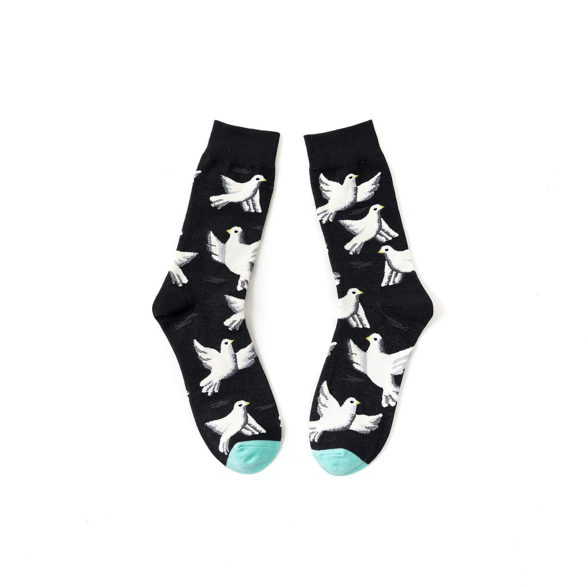 image-Trendy Fashion Men's Socks Happy Personality Colorful Men's Socks