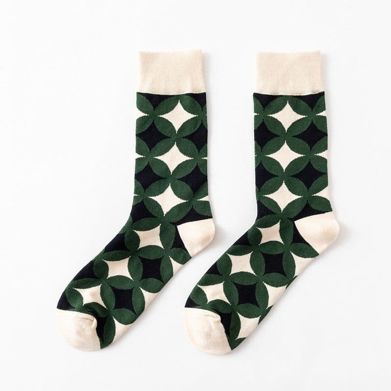 image-Trendy Fashion Men's Socks Happy Personality Colorful Men's Socks