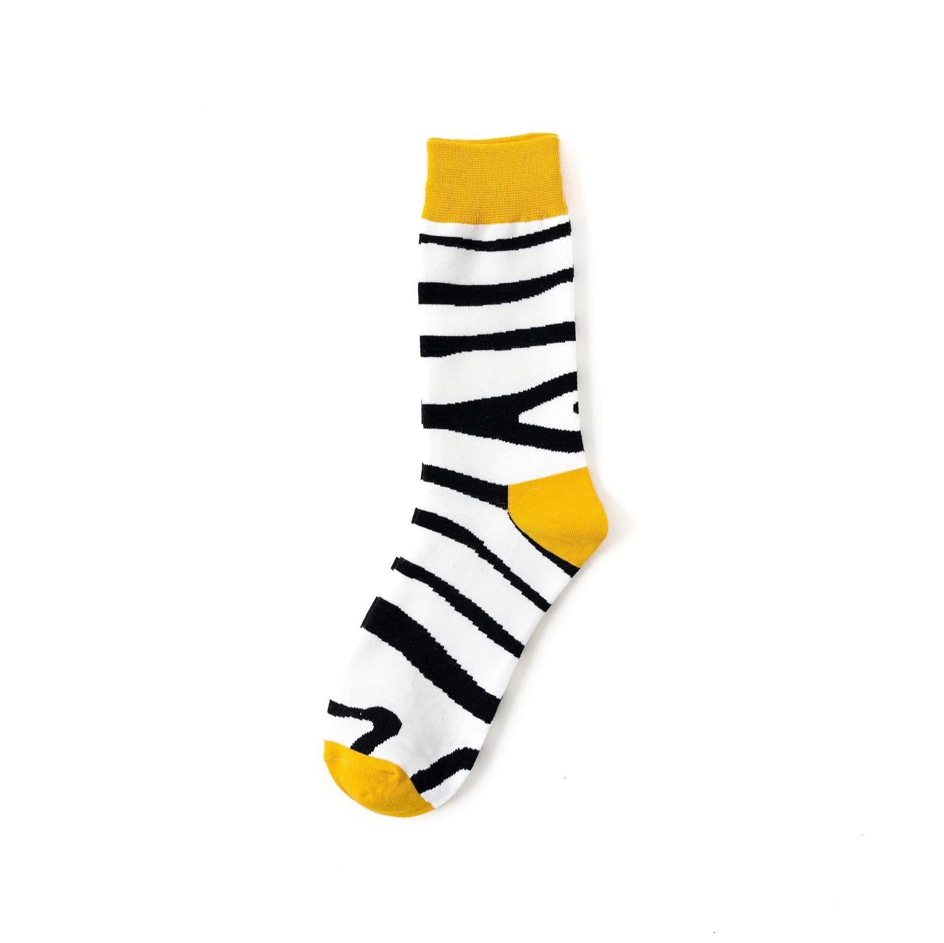 image-Trendy Fashion Men's Socks Happy Personality Colorful Men's Socks
