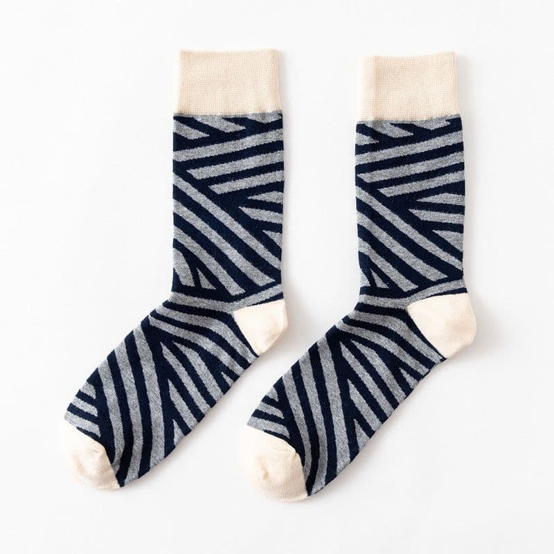 image-Trendy Fashion Men's Socks Happy Personality Colorful Men's Socks