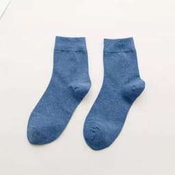 image-Women's Tube Socks Cotton Solid Color Socks