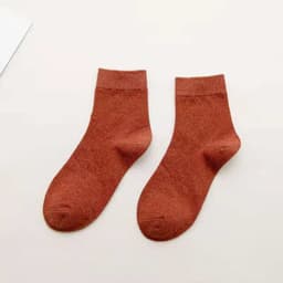 image-Women's Tube Socks Cotton Solid Color Socks
