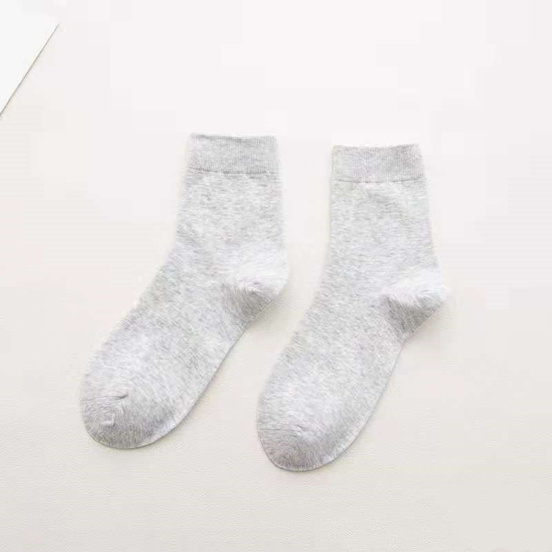 image-Women's Tube Socks Cotton Solid Color Socks
