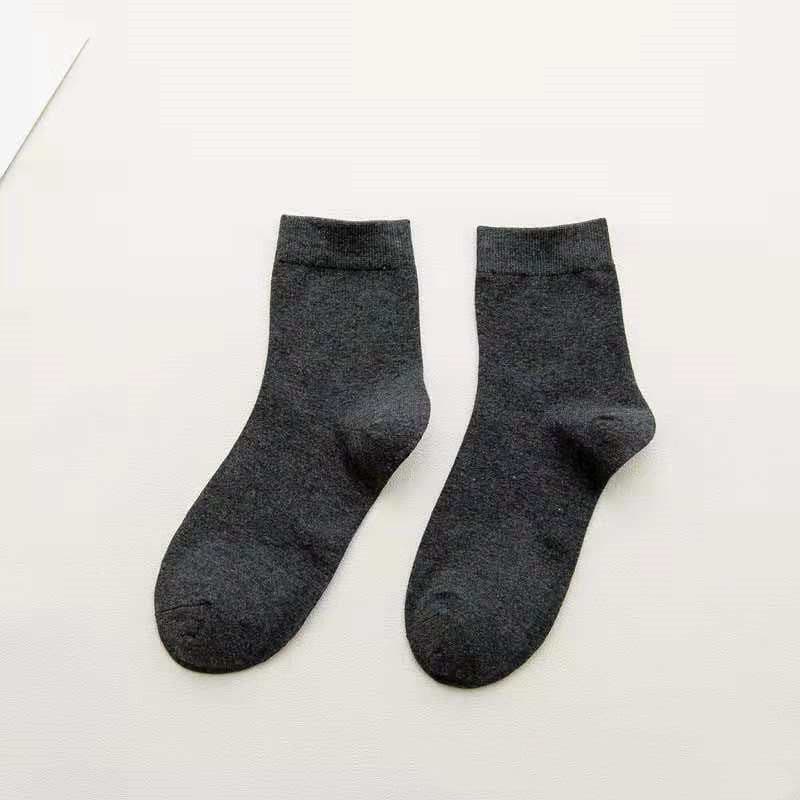 image-Women's Tube Socks Cotton Solid Color Socks