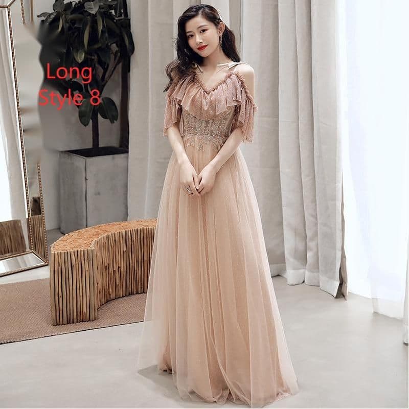 image-Bridesmaid Dress Temperament Sisterhood Wedding Dresses