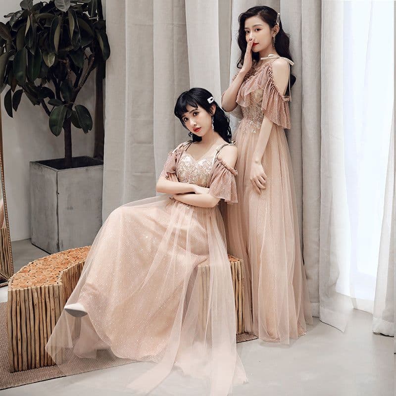 image-Bridesmaid Dress Temperament Sisterhood Wedding Dresses