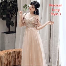 image-Bridesmaid Dress Temperament Sisterhood Wedding Dresses