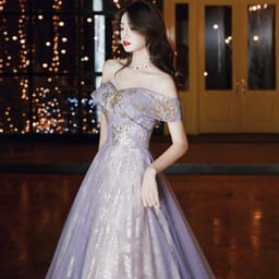 image-Retro Court Banquet Temperament Ladies Long Dress
