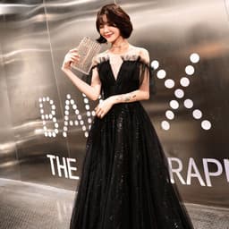image-Women's Black Long Banquet Evening Dress