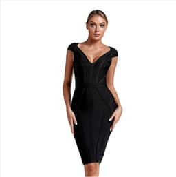 image-Bandage Dress Women Sexy Green Bodycon Evening dresses