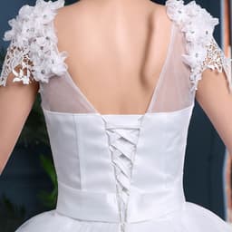 image-Large Trailing Lace Lace Tie Wedding Dress Slim And Slim