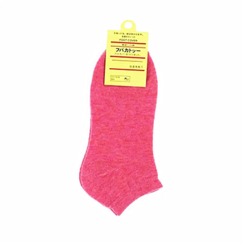 image-Candy Lady Socks Pure Color Casual Women's Cotton Socks Shallow Mouth Socks