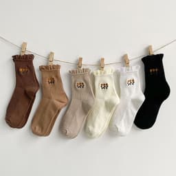 image-Lace Socks Women's Tube Socks Cute Japanese