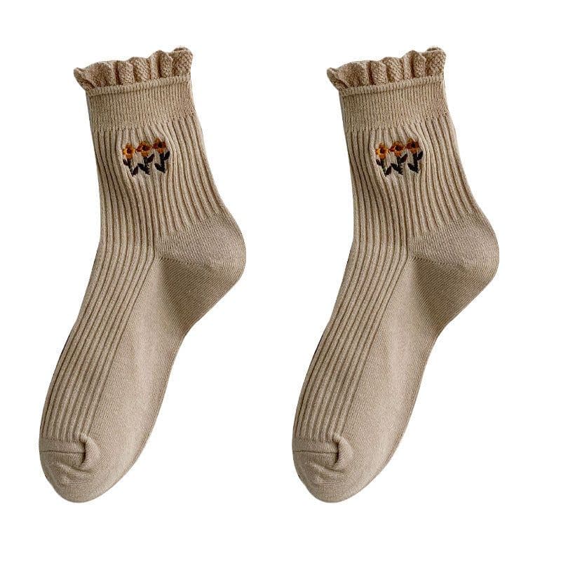 image-Lace Socks Women's Tube Socks Cute Japanese