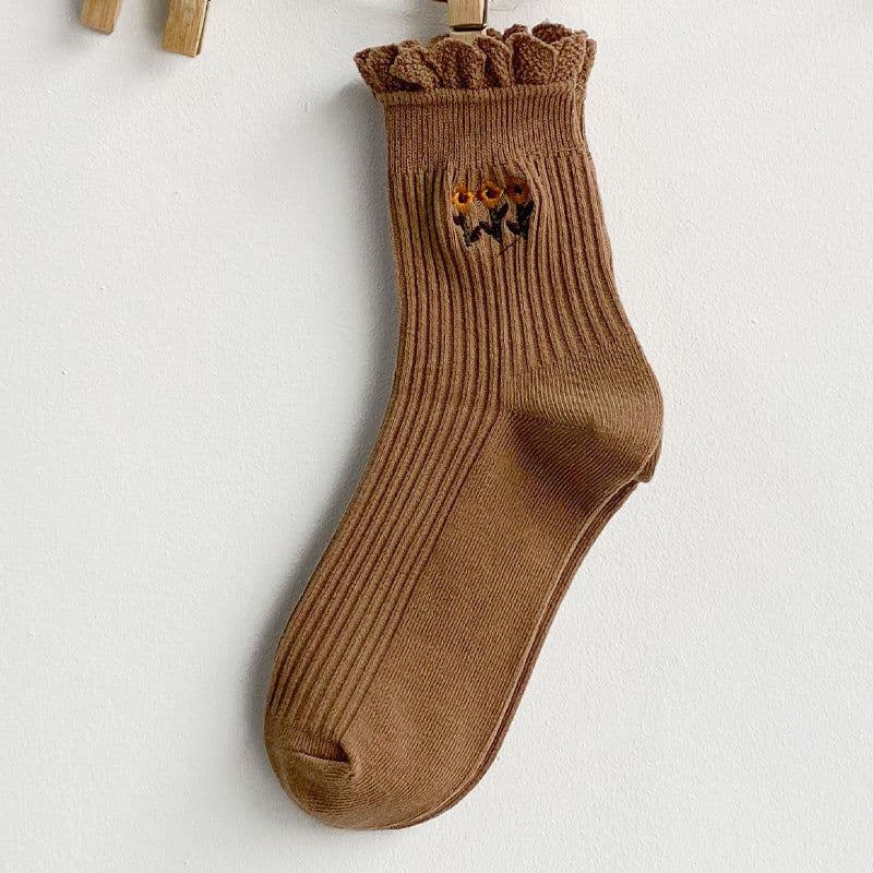 image-Lace Socks Women's Tube Socks Cute Japanese
