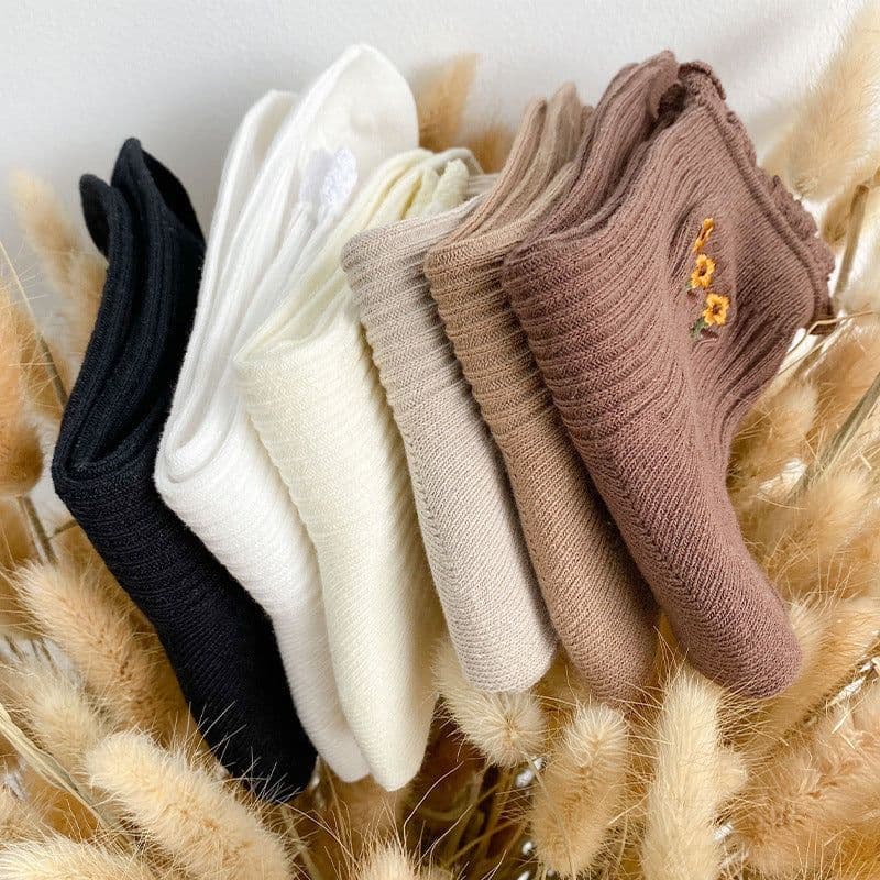 image-Lace Socks Women's Tube Socks Cute Japanese
