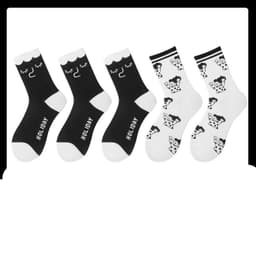 image-Black Socks Female Korean Cute Cartoon Socks