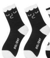 image-Black Socks Female Korean Cute Cartoon Socks