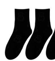 image-Black Socks Female Korean Cute Cartoon Socks