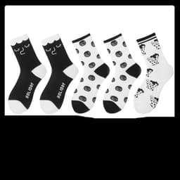 image-Black Socks Female Korean Cute Cartoon Socks