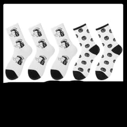 image-Black Socks Female Korean Cute Cartoon Socks