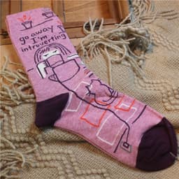 image-Female Cartoon Tube Socks Cotton Calf Socks