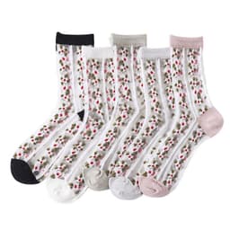 image-Transparent Socks Women's Tube Socks