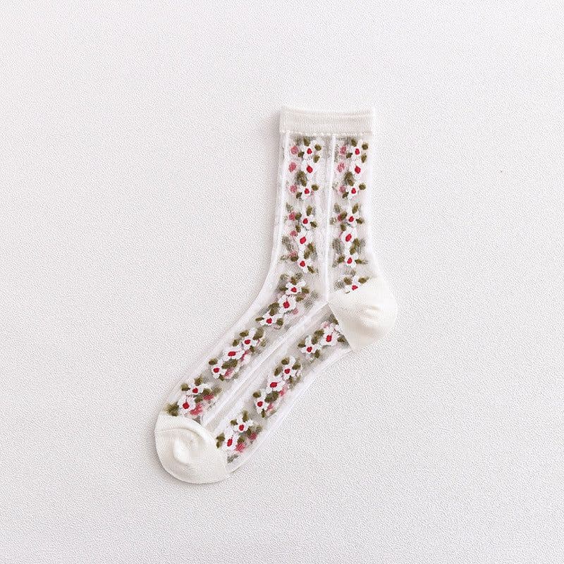 image-Transparent Socks Women's Tube Socks