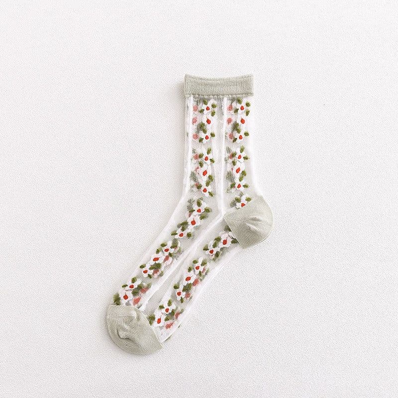 image-Transparent Socks Women's Tube Socks