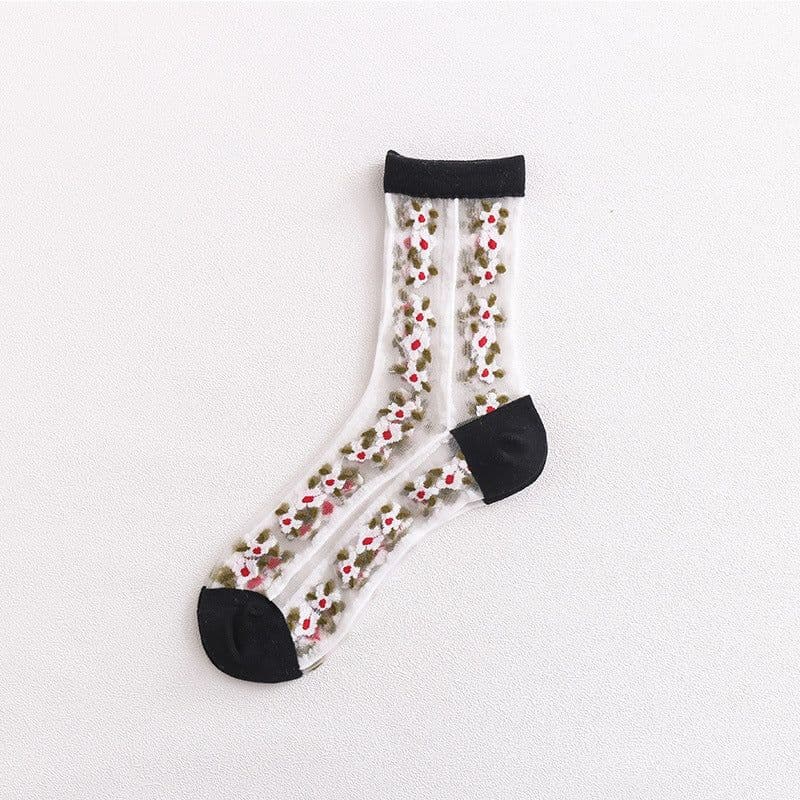 image-Transparent Socks Women's Tube Socks