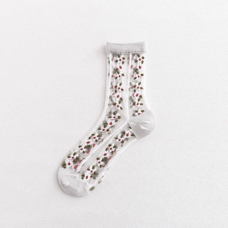 image-Transparent Socks Women's Tube Socks