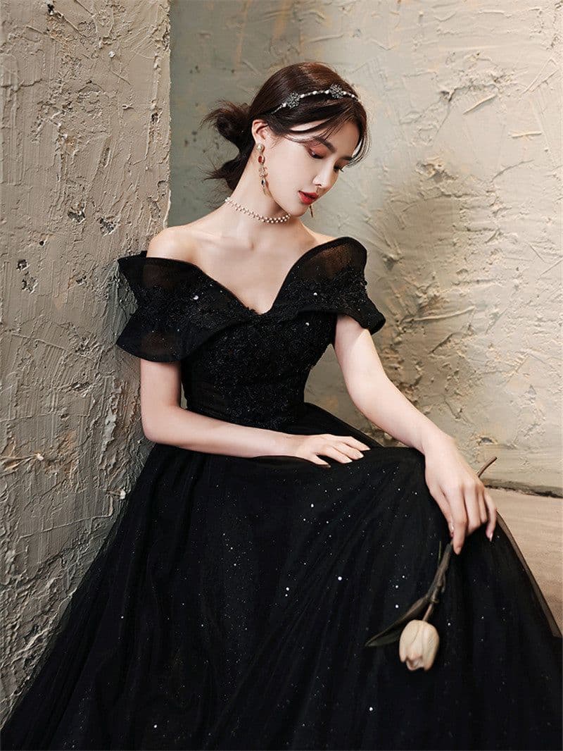 image-High-end Temperament French Light Luxury Long Evening Dress