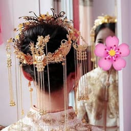image-Tassel Suit Wedding Cheongsam Show And Hair Accessories