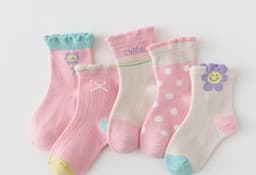 image-Children's Socks, Baby Tube Socks, Leisure Student Socks