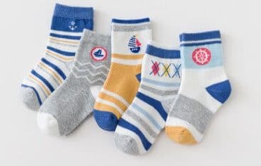 image-Children's Socks, Baby Tube Socks, Leisure Student Socks