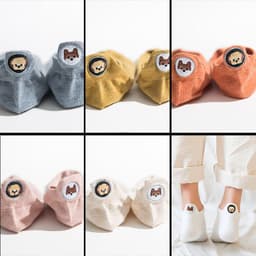 image-Shallow Mouth Lift Ear Low Socks Summer Boat Socks