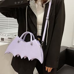 image-Halloween Spider Web Shape Shoulder Bags Personality Batgirl Tide Pu Handbags Fashoin Messenger Crossbody Bag