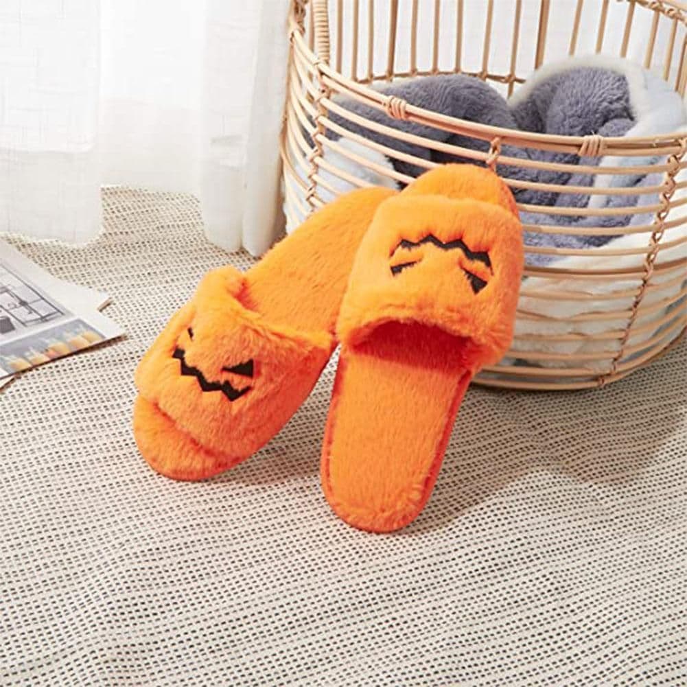 image-Halloween Women's Soft And Comfortable Plush Slippers Cosplay Shoes Furry Plush Slippers Kawaii Cute Shoes Home Slippers Halloween Dress Up Shoes