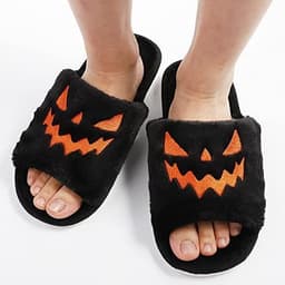 image-Halloween Women's Soft And Comfortable Plush Slippers Cosplay Shoes Furry Plush Slippers Kawaii Cute Shoes Home Slippers Halloween Dress Up Shoes