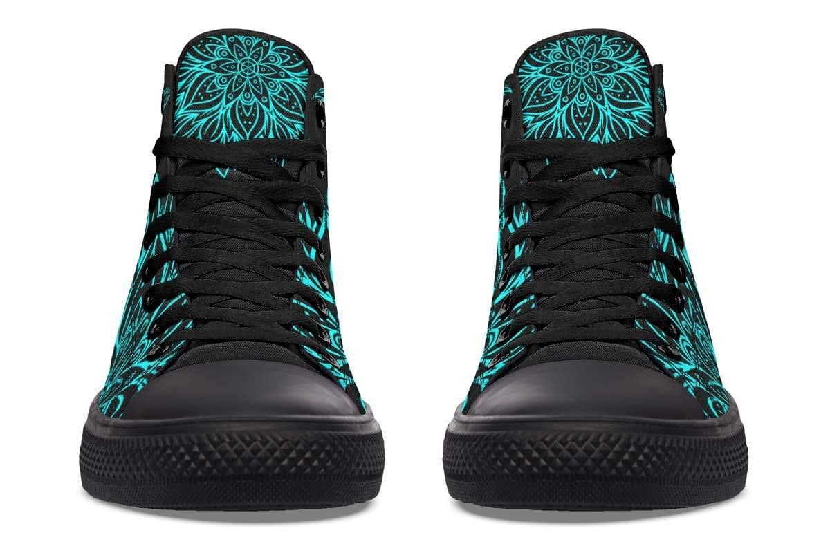 image-Printed Couple High-top Canvas Shoes