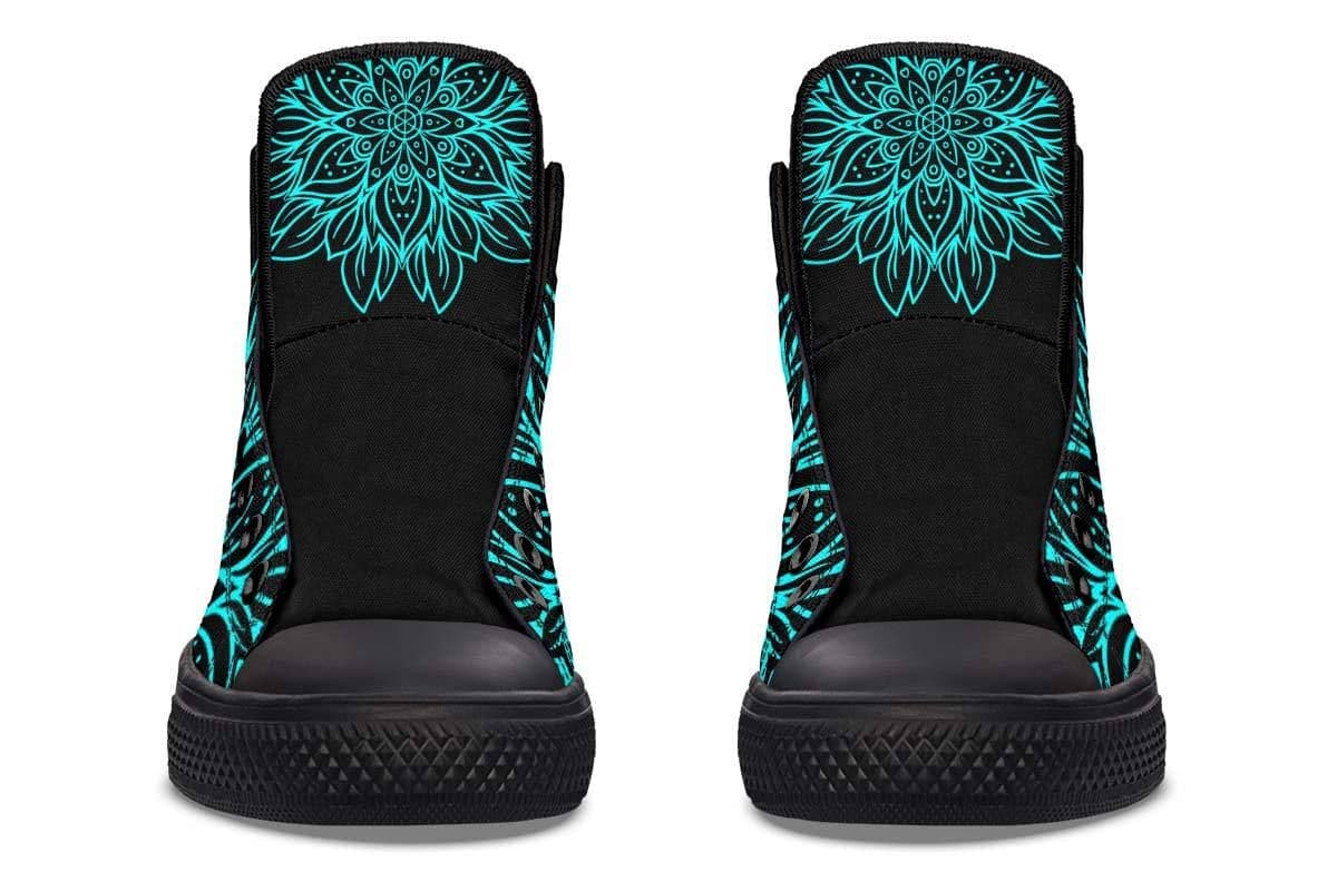 image-Printed Couple High-top Canvas Shoes