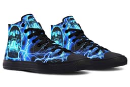 image-Fashion Print Couple High-Top Canvas Shoes