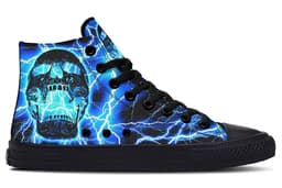 image-Fashion Print Couple High-Top Canvas Shoes