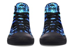 image-Fashion Print Couple High-Top Canvas Shoes