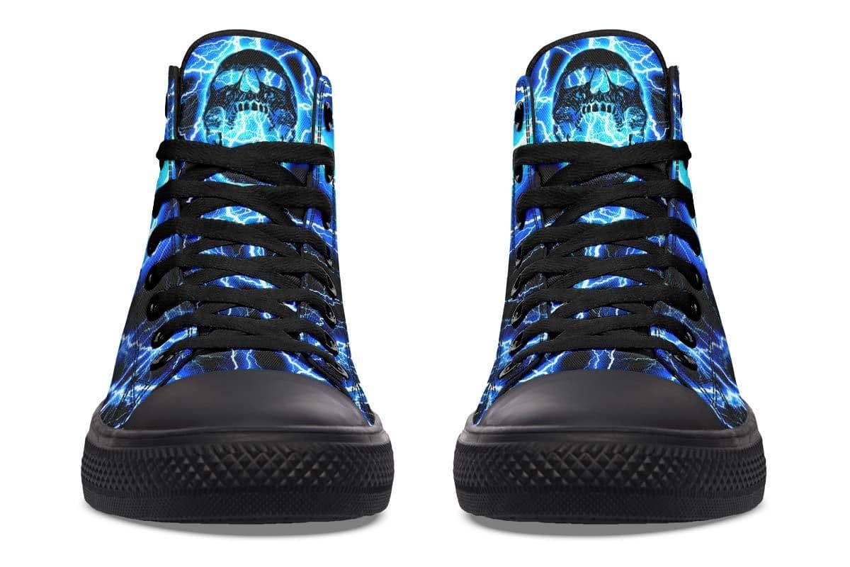image-Fashion Print Couple High-Top Canvas Shoes