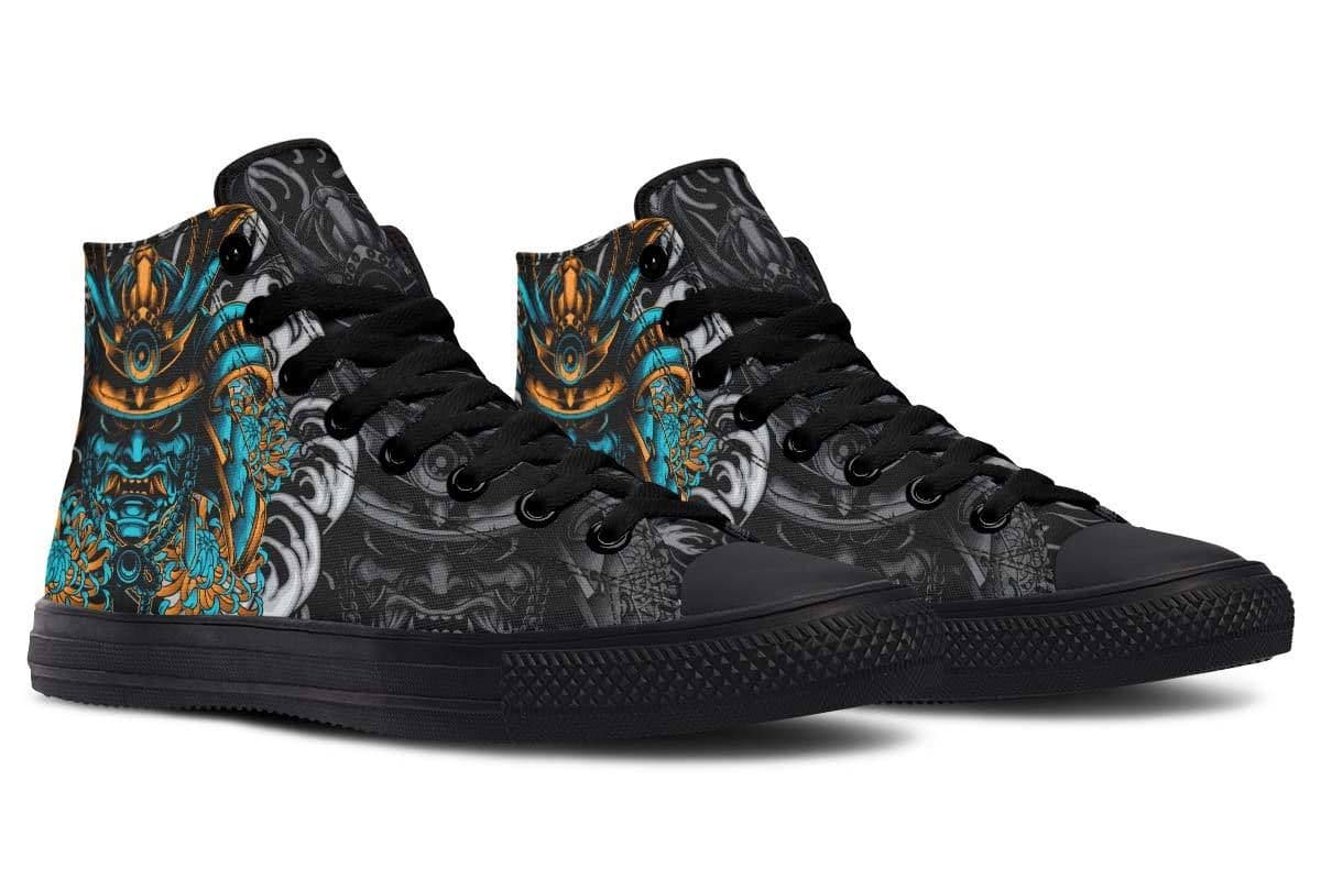 image-Printed Couple High-top Canvas Shoes