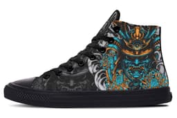 image-Printed Couple High-top Canvas Shoes