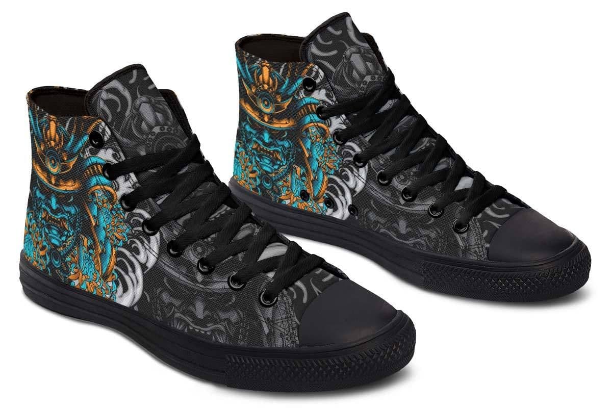 image-Printed Couple High-top Canvas Shoes